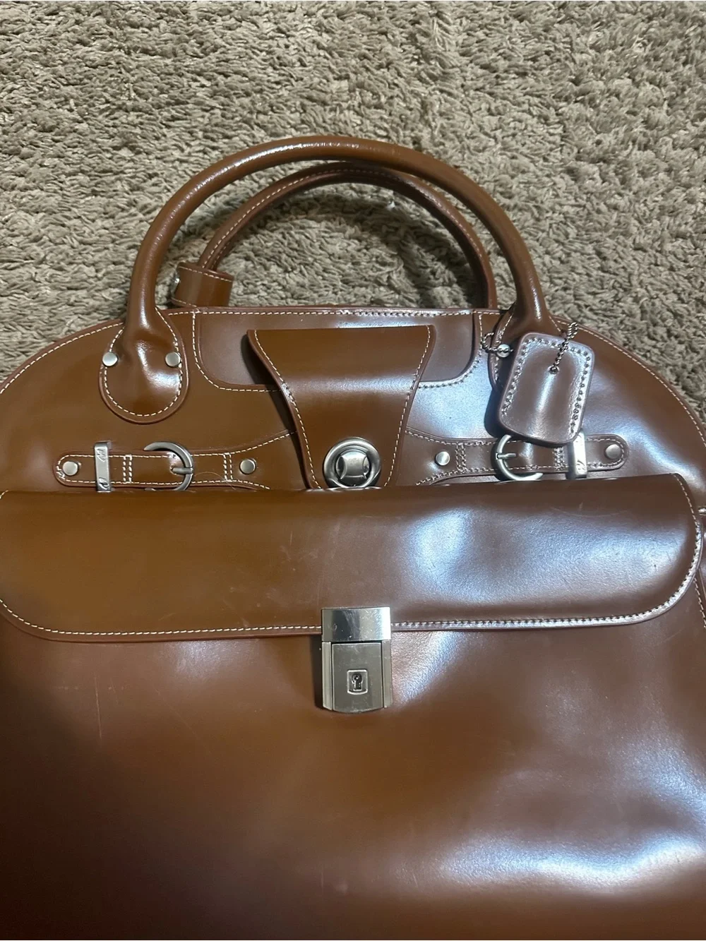 McKlein EDGEBROOK leather business briefcase